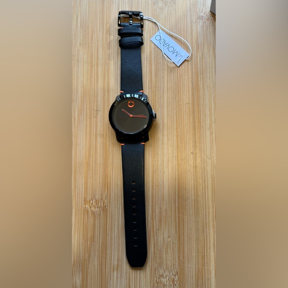 Movado Bold Movado Trend Impuls Watch With 42mm Black Face & Black Leather Band - Picture 4 of 6